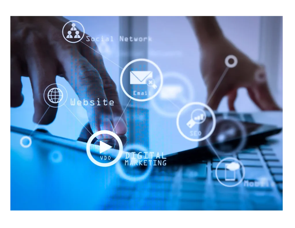 AI-driven digital marketing blog image featuring a digital marketing expert in Kannur